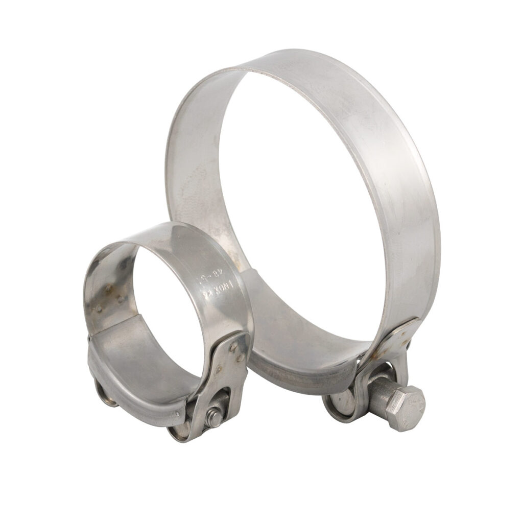 Bolt clamp in stainless steel