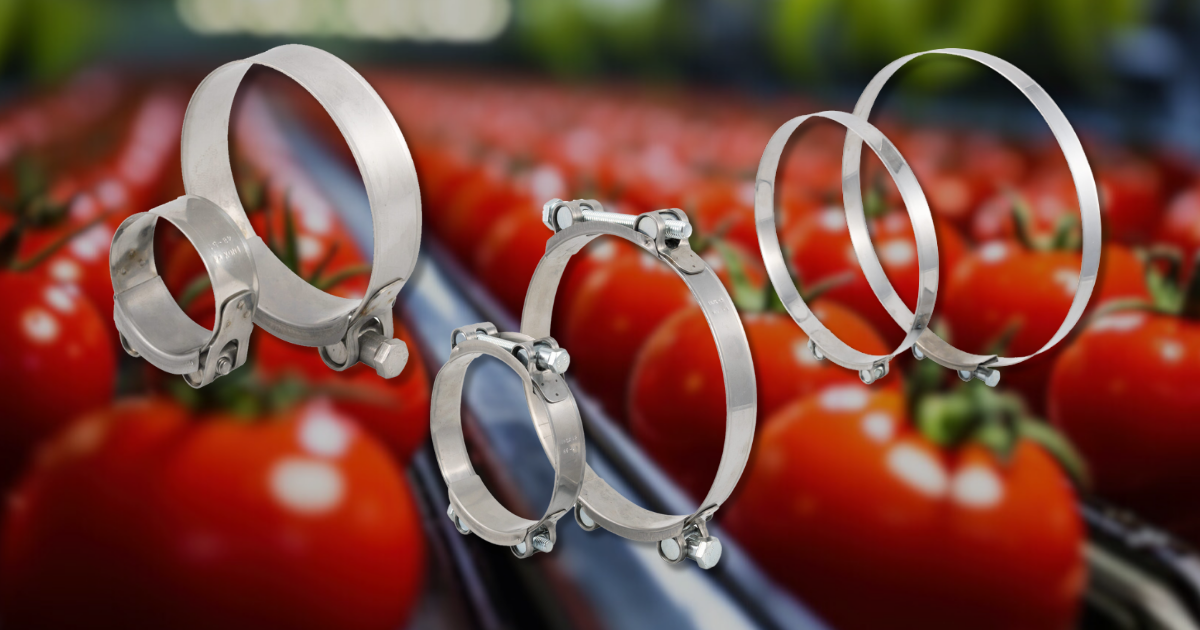 Prevent food contamination with hose clamps Fastenings Atlantic Group